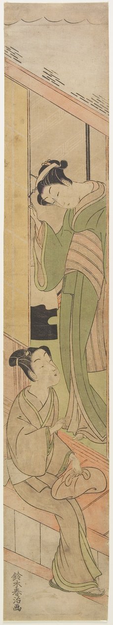 Giovane che parla a un Watatsumi, c.1770 da Haruji Suzuki