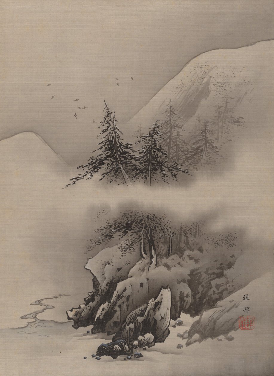 Paesaggio innevato da Hashimoto Gaho