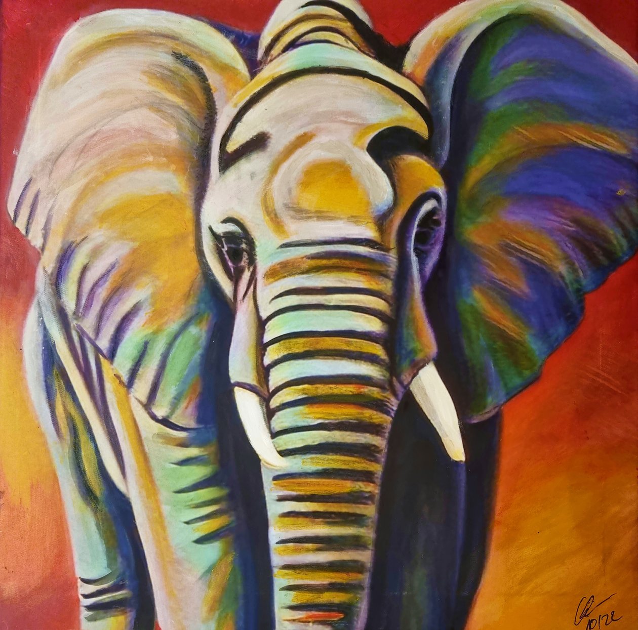 Elefante colorato da HaskellArt