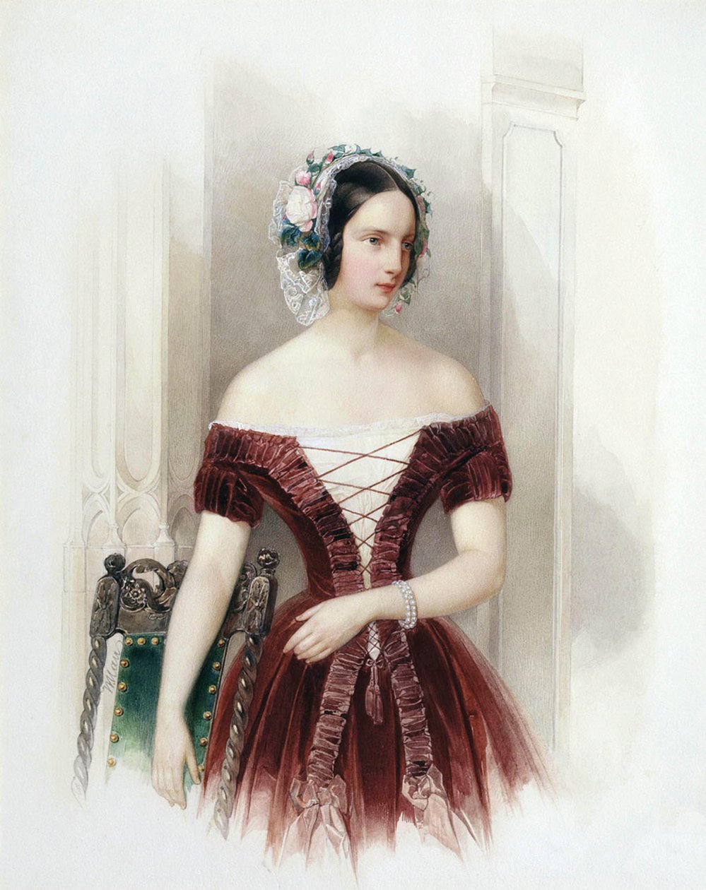 Granduchessa Alexandra Nikolaevna di Russia, c. 1840 da Hau