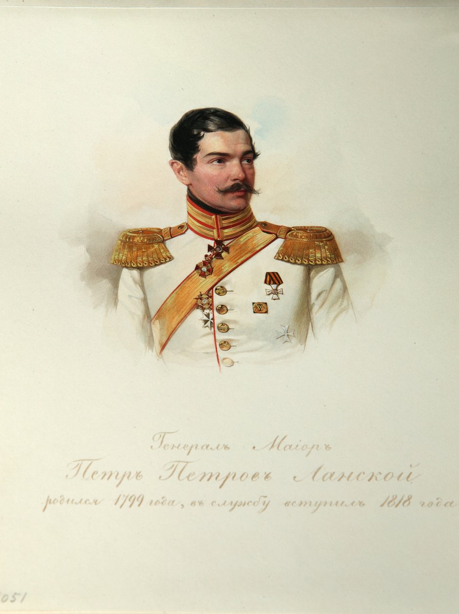 Ritratto del Generale Pyotr Petrovich Lanskoy, dall