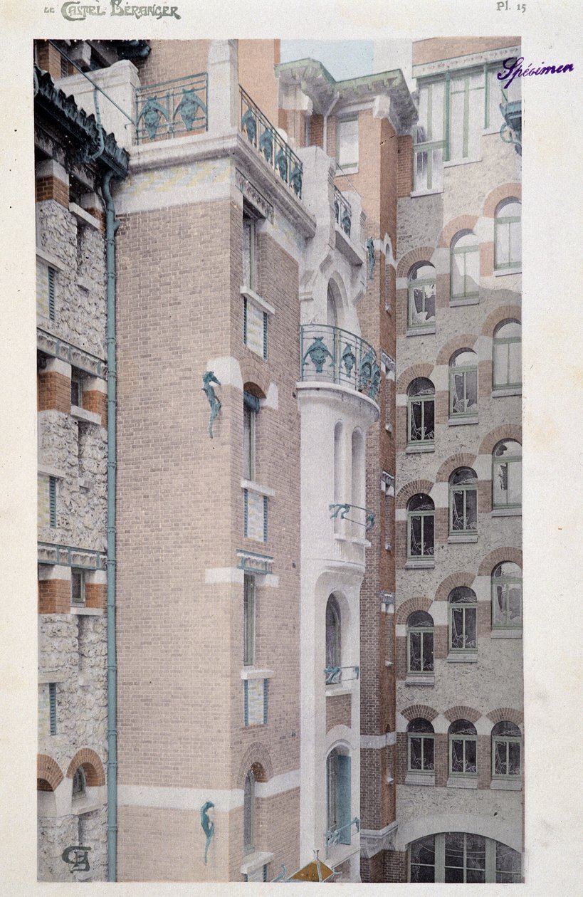 Veduta del Castel Beranger (1897-1898), edificio manifestato dall