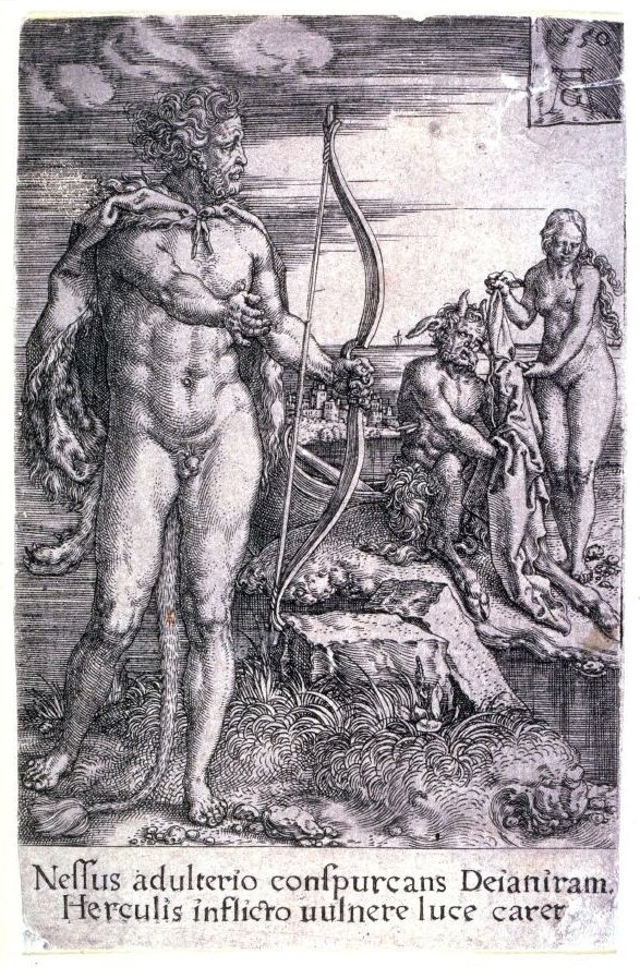 Ercole e il centauro Nesso da Heinrich Aldegrever