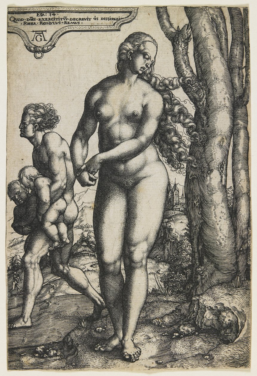 Rea Silvia (Romolo e Remo), c. 1530 da Heinrich Aldegrever