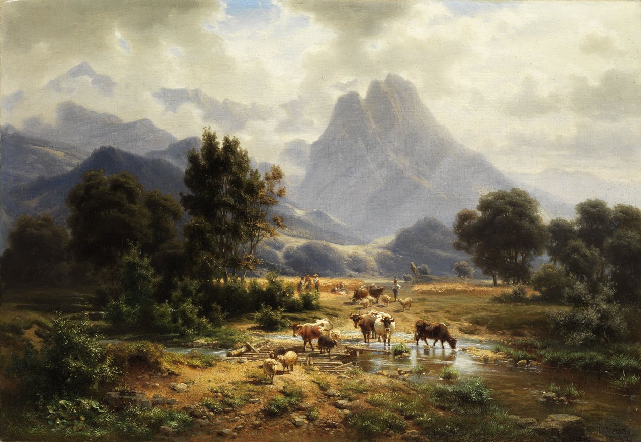 Paesaggio montano da Heinrich Hofer