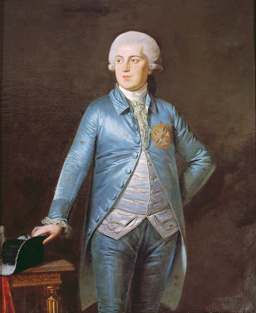 Cristiano VII (1749-1808) 1788 da Heinrich Schmidt