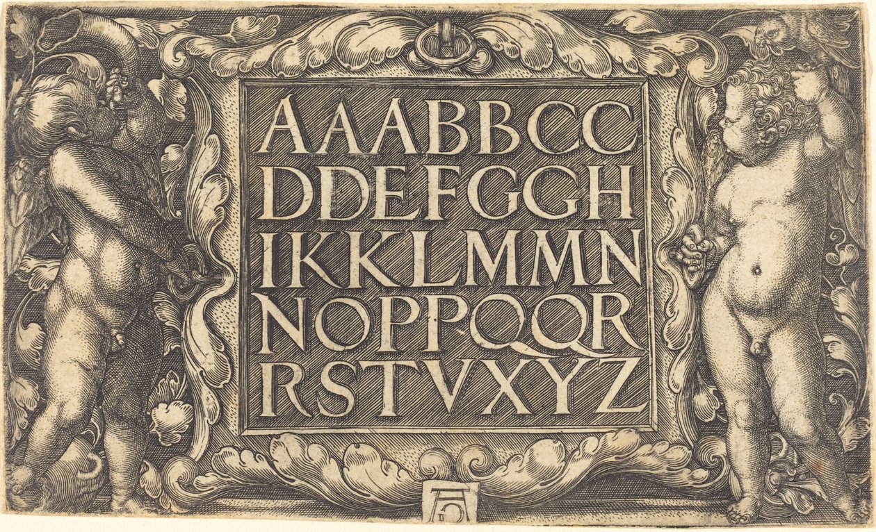 Alfabeto da Heinrich Aldegrever
