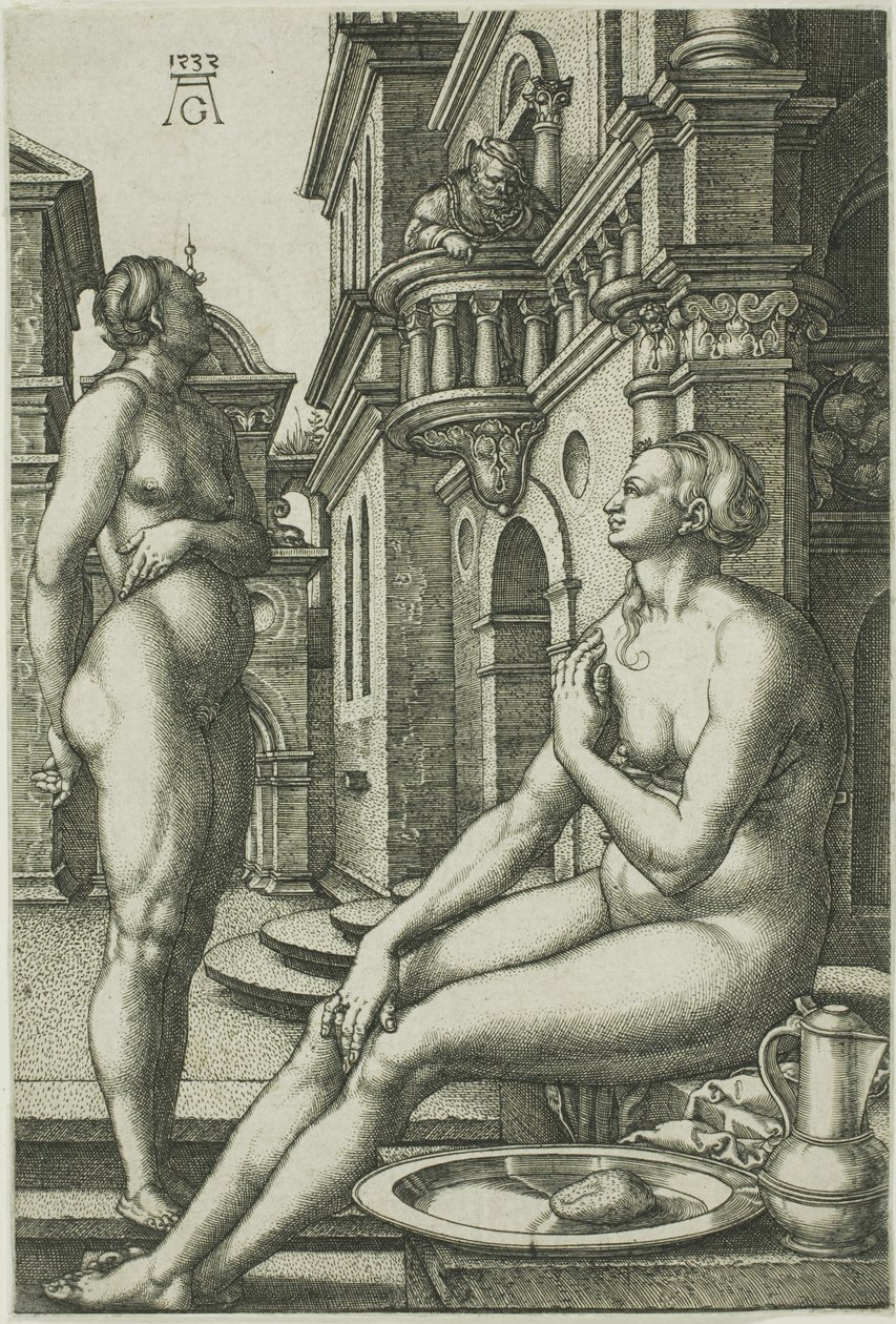 Betsabea al bagno da Heinrich Aldegrever