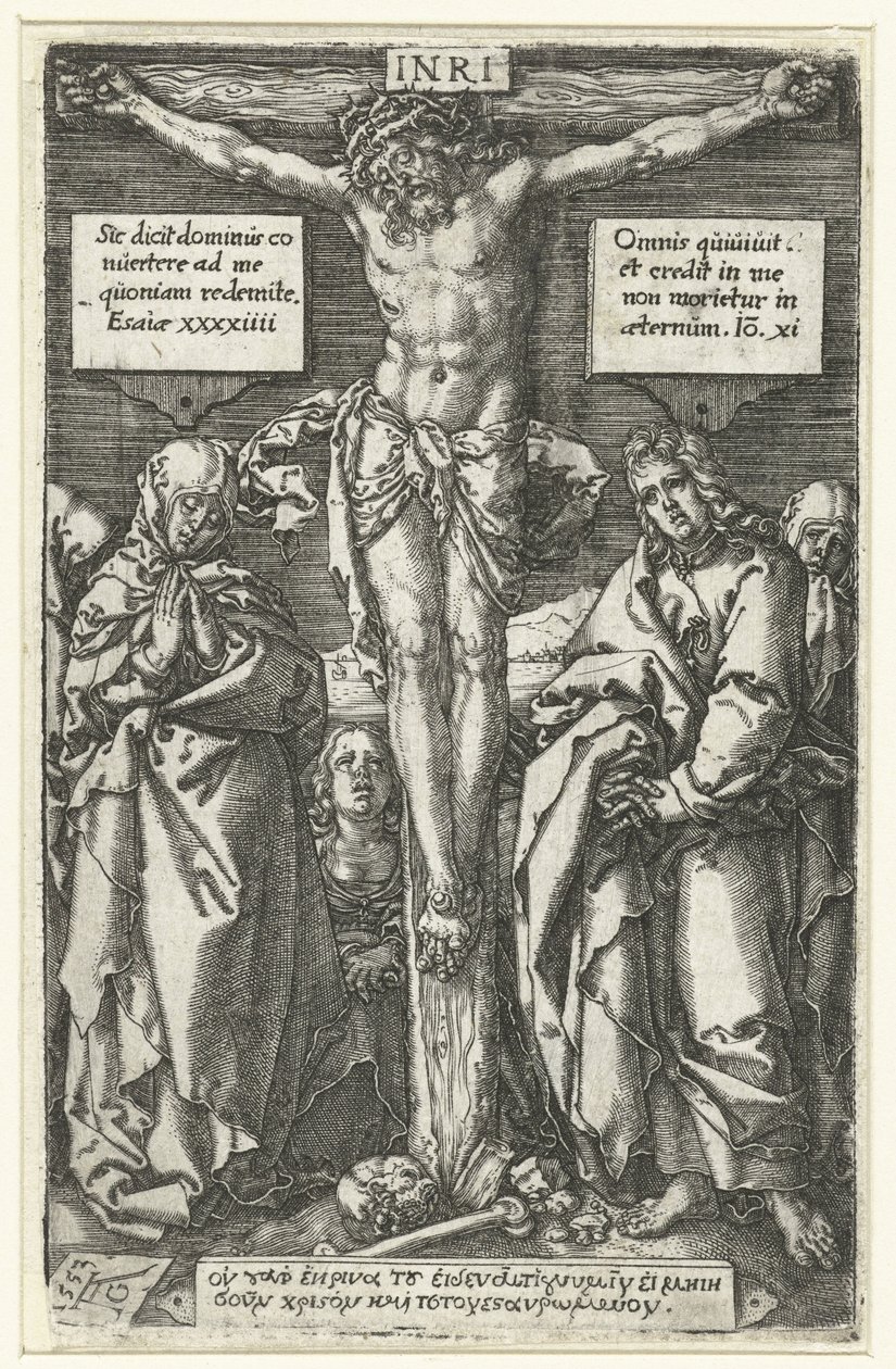 Cristo sulla croce da Heinrich Aldegrever