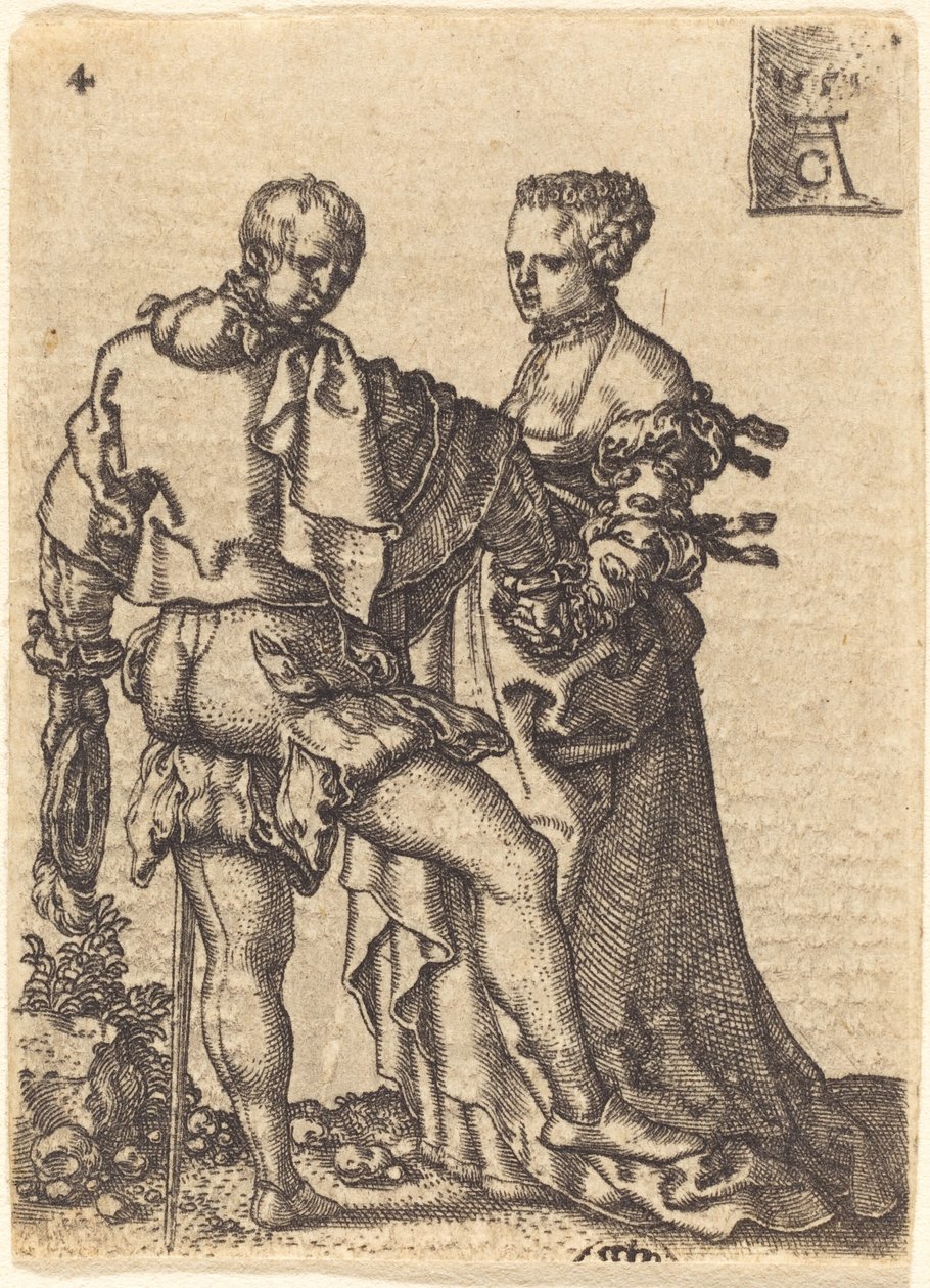 Coppia danzante da Heinrich Aldegrever