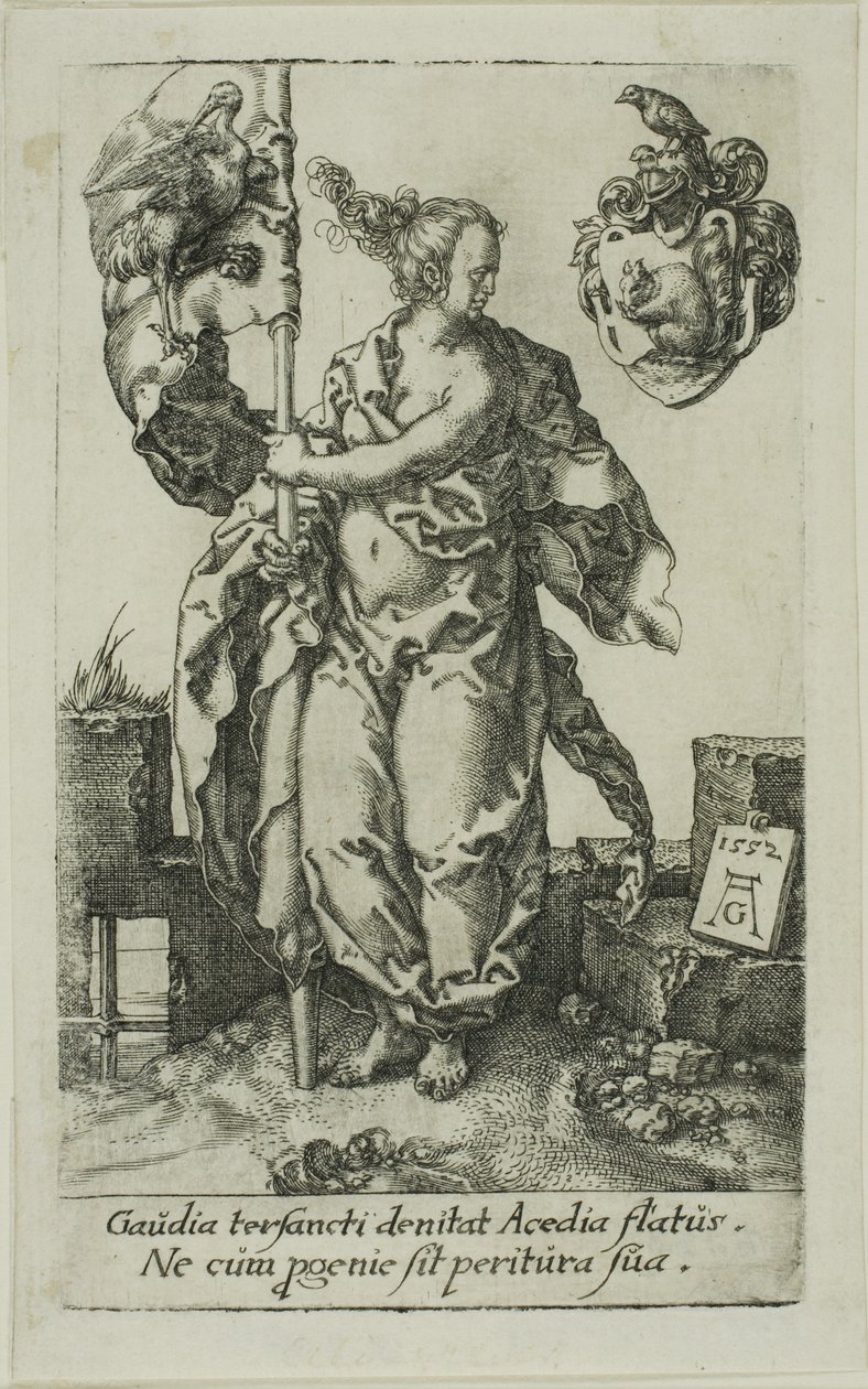 Diligenza, dalle Virtù da Heinrich Aldegrever