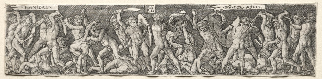 Annibale combatte Scipione da Heinrich Aldegrever