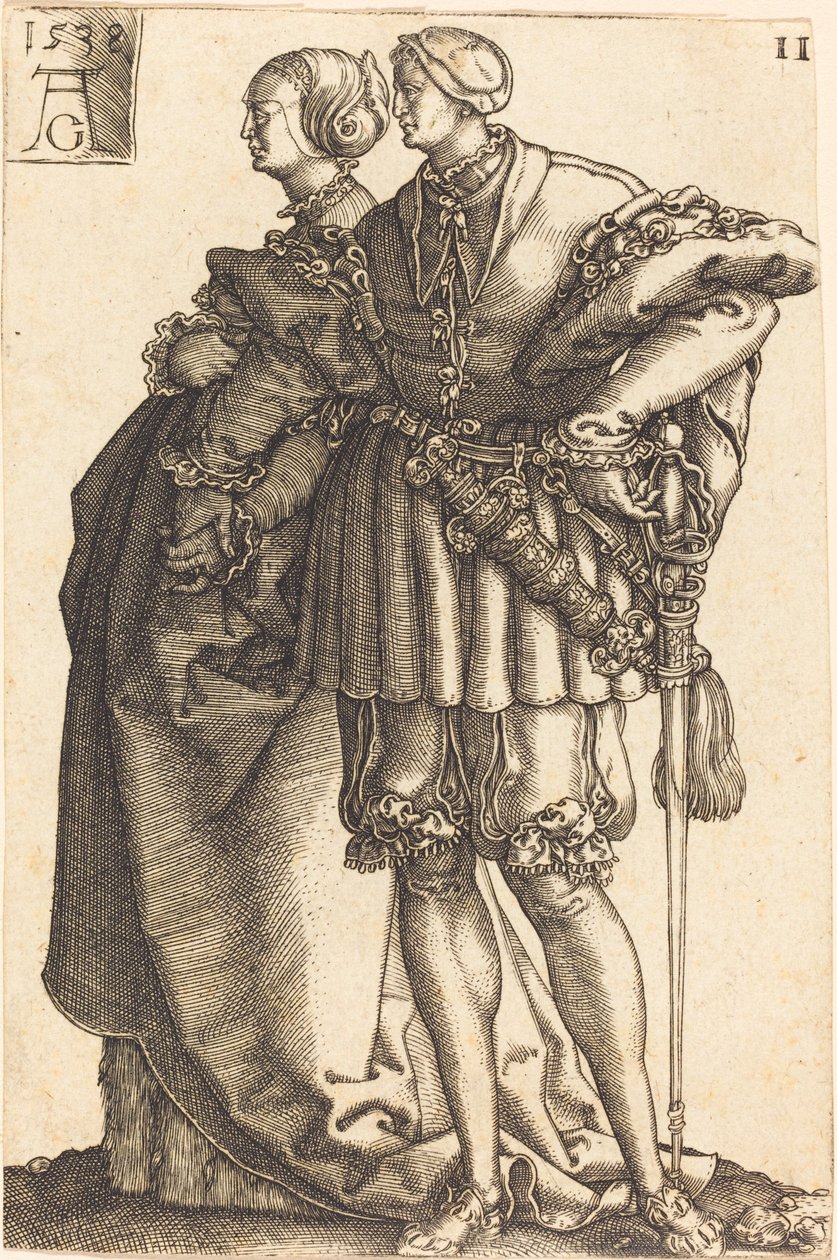 Grandi ballerini di nozze da Heinrich Aldegrever