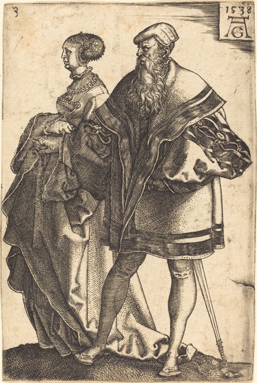 Grandi ballerini di nozze da Heinrich Aldegrever