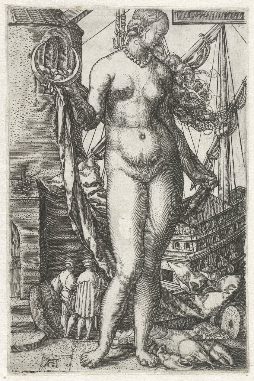 Luna (Diana) da Heinrich Aldegrever