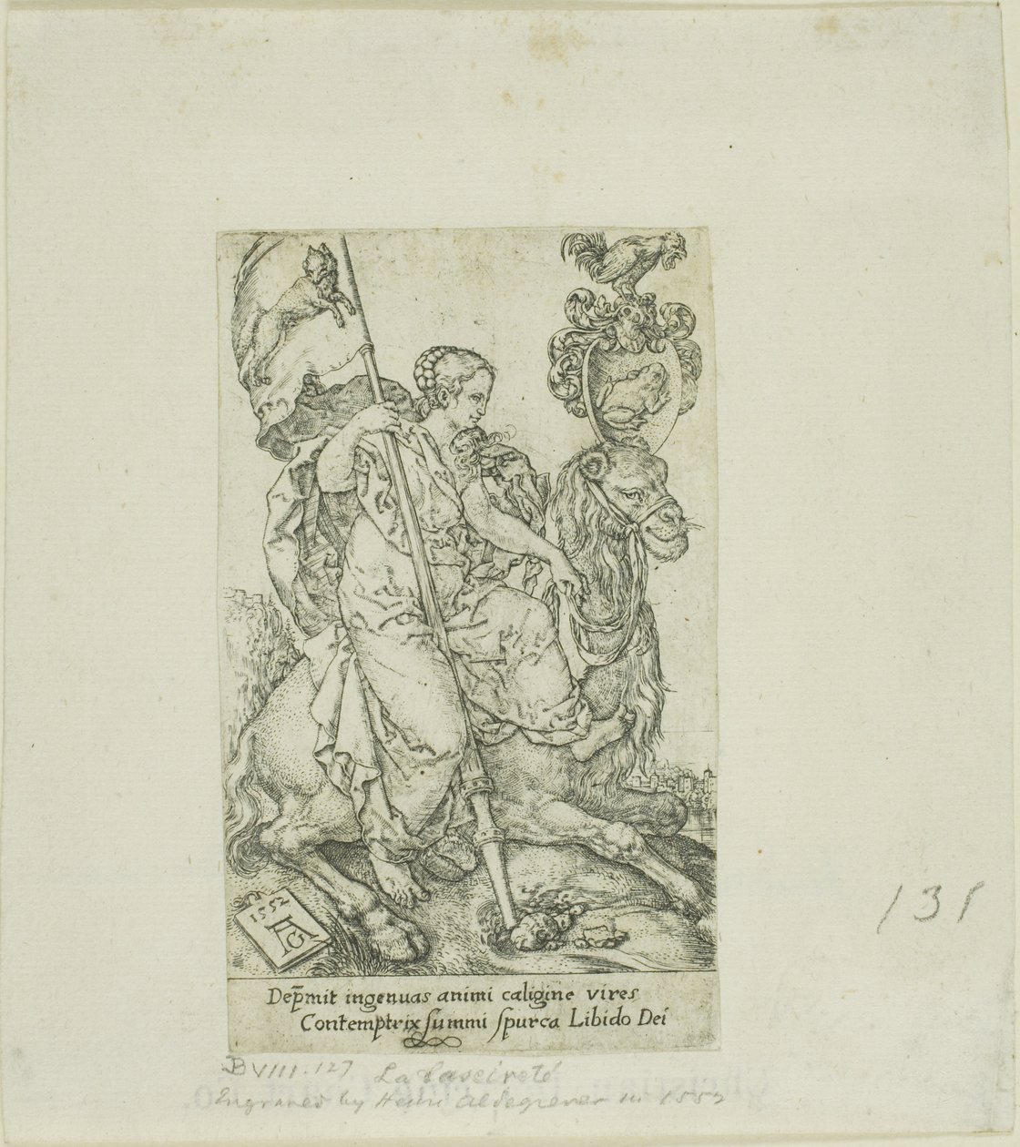 Lussuria, da Virtù e Vizi da Heinrich Aldegrever