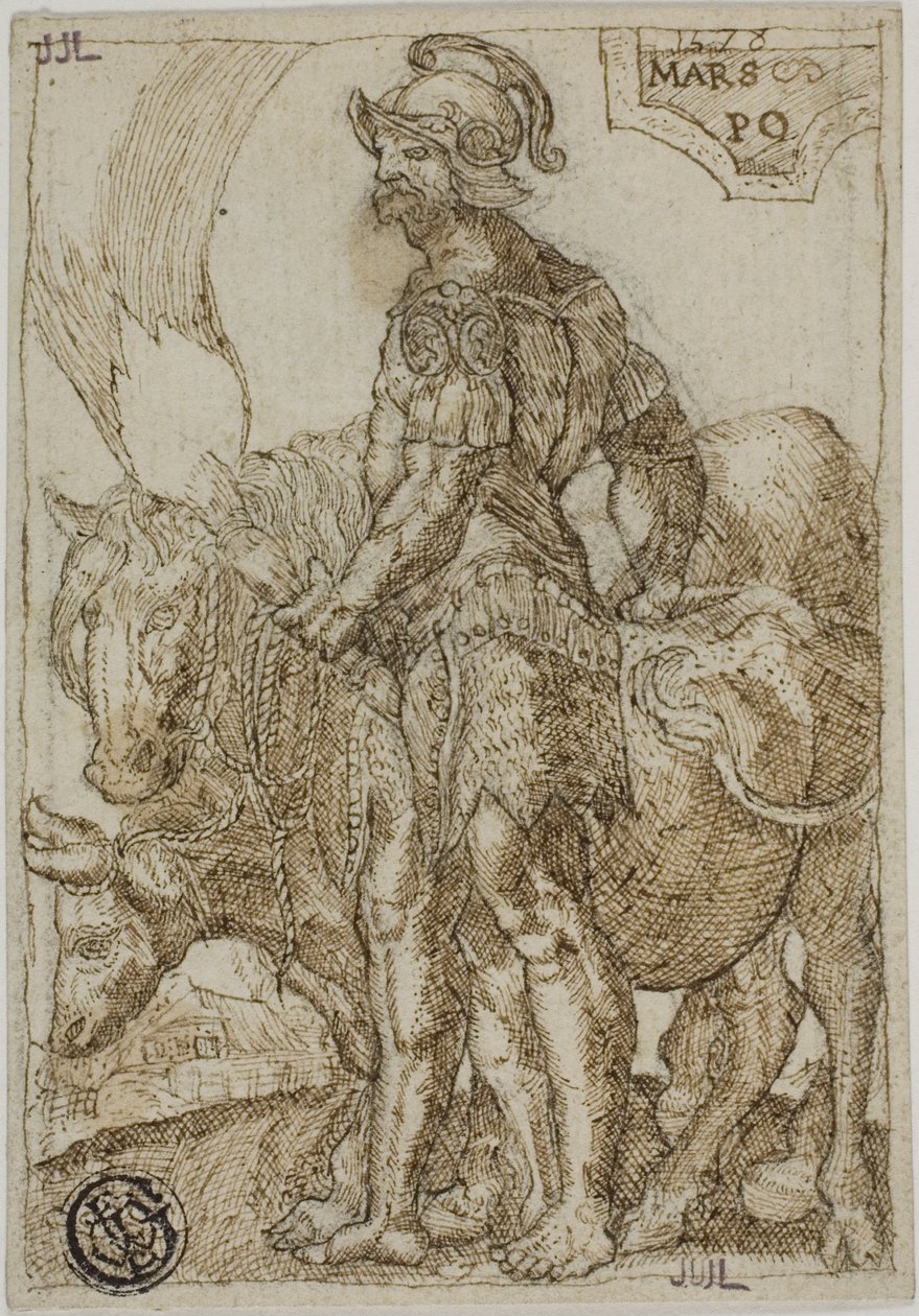 Marte, da I sette pianeti da Heinrich Aldegrever