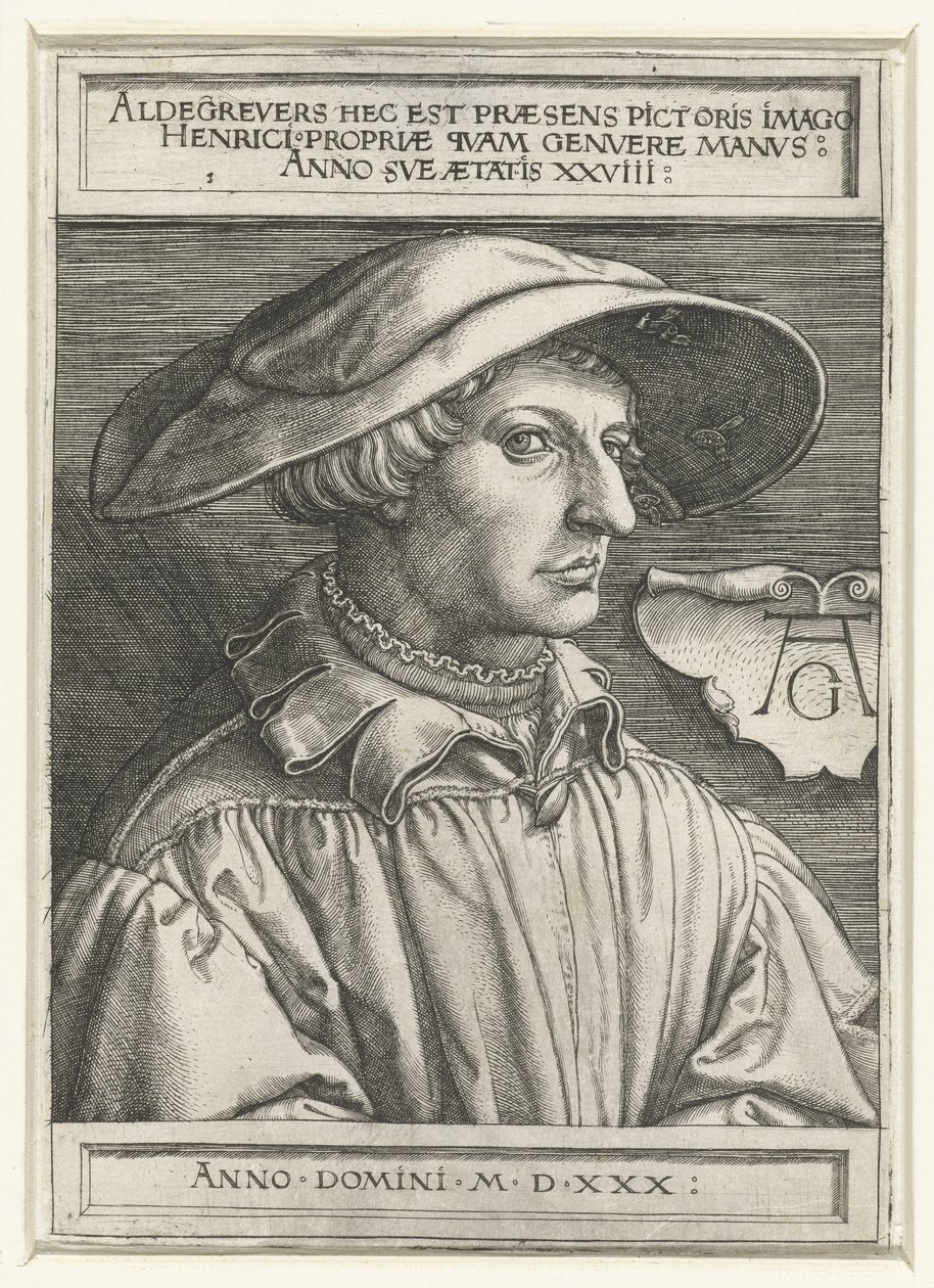 Autoritratto da Heinrich Aldegrever