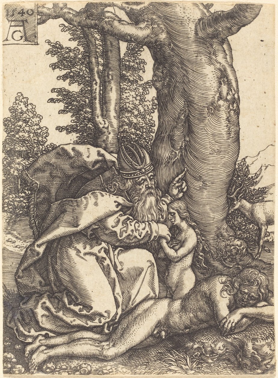 La Creazione di Eva, 1540 da Heinrich Aldegrever