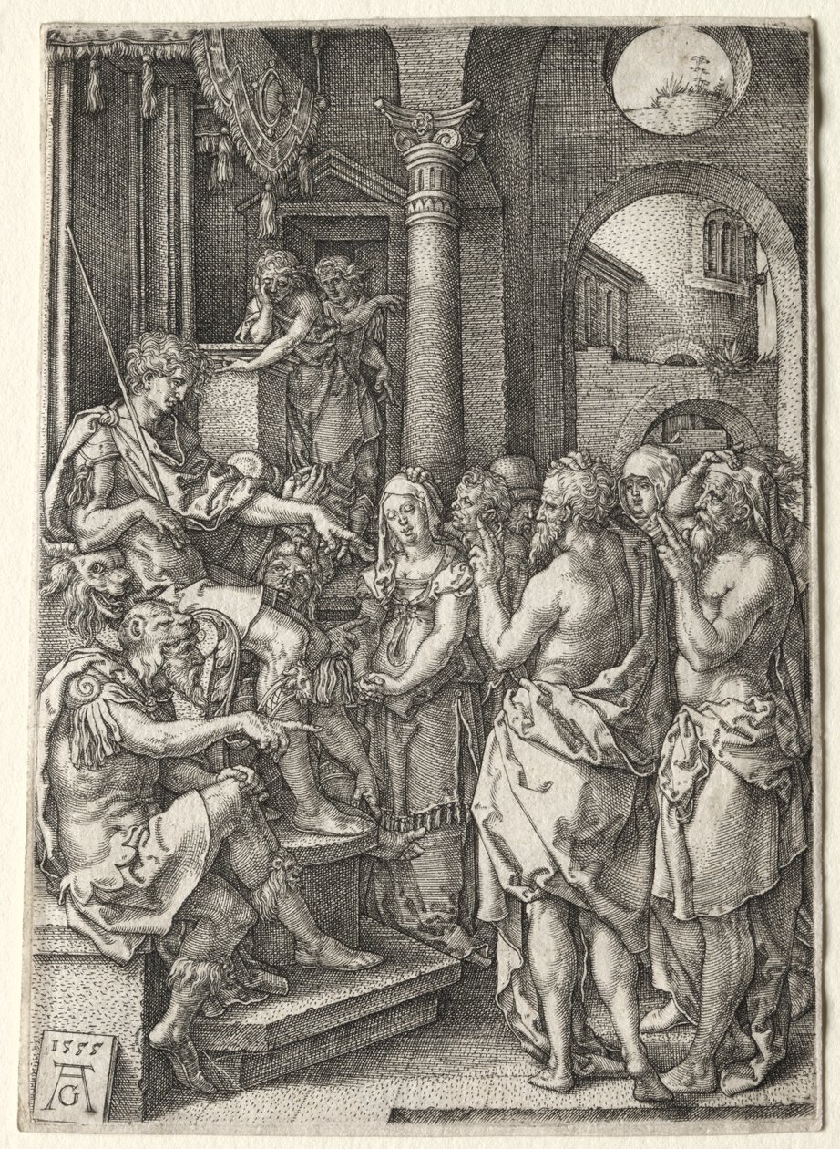 La Storia di Susanna: Susanna Accusata di Adulterio da Heinrich Aldegrever