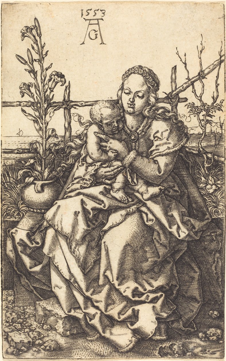 La Vergine seduta da Heinrich Aldegrever