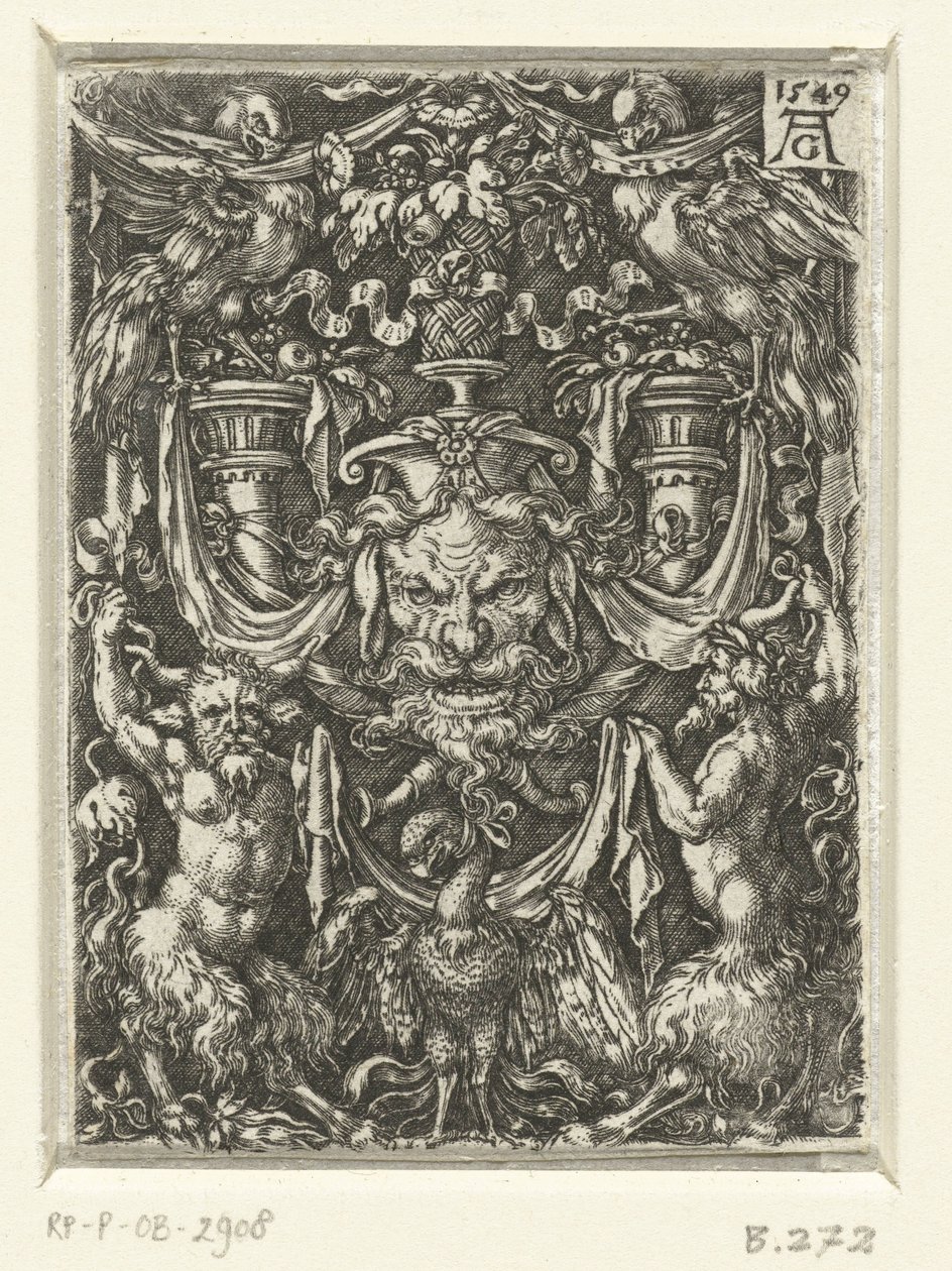 Decorazione murale con grottesche da Heinrich Aldegrever