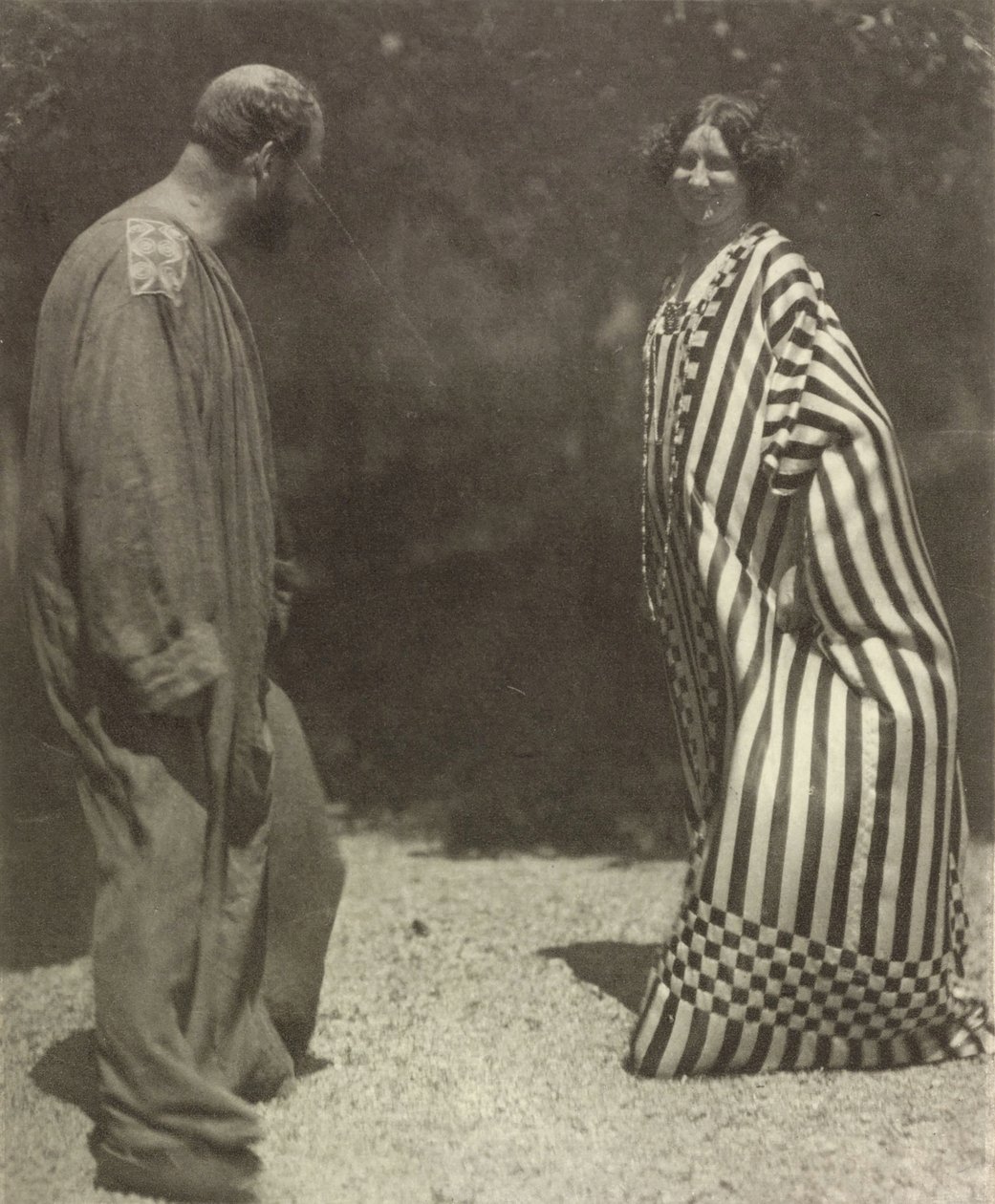 Gustav Klimt ed Emilie Flöge, c. 1909 da Heinrich Böhler