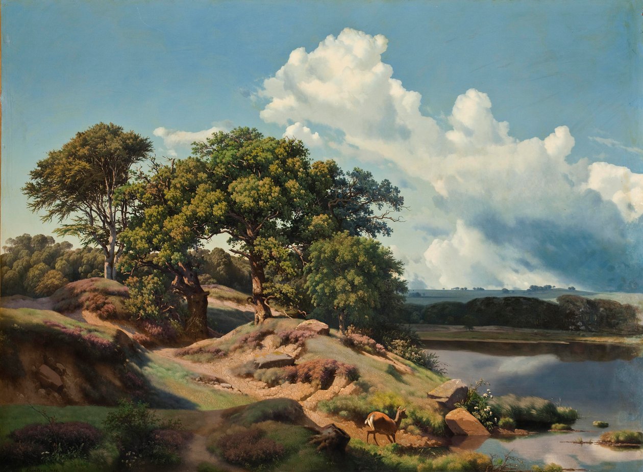 Danese: Paesaggio danese. Paesaggio danese. da Heinrich Buntzen