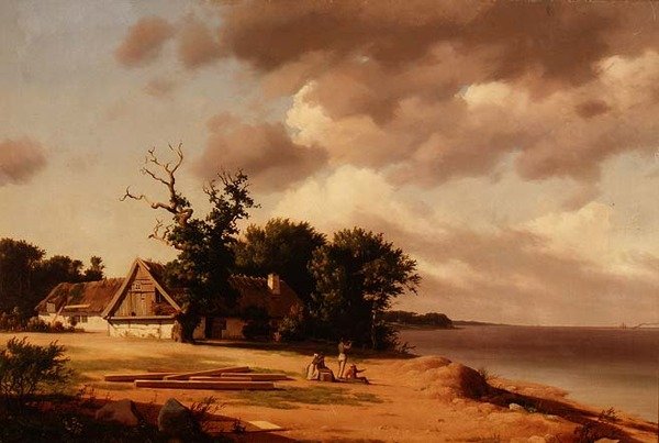 Pescatori a Oresund (d.1839) da Heinrich Buntzen