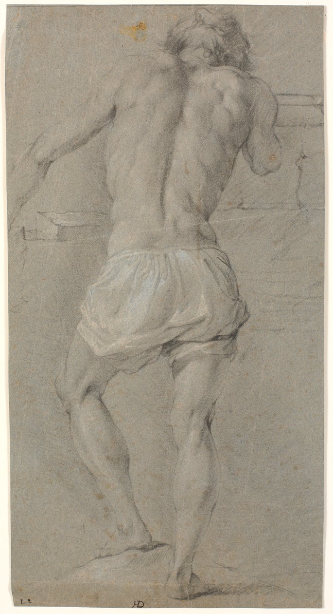 Modello maschile in piedi, visto da dietro da Heinrich Dittmers