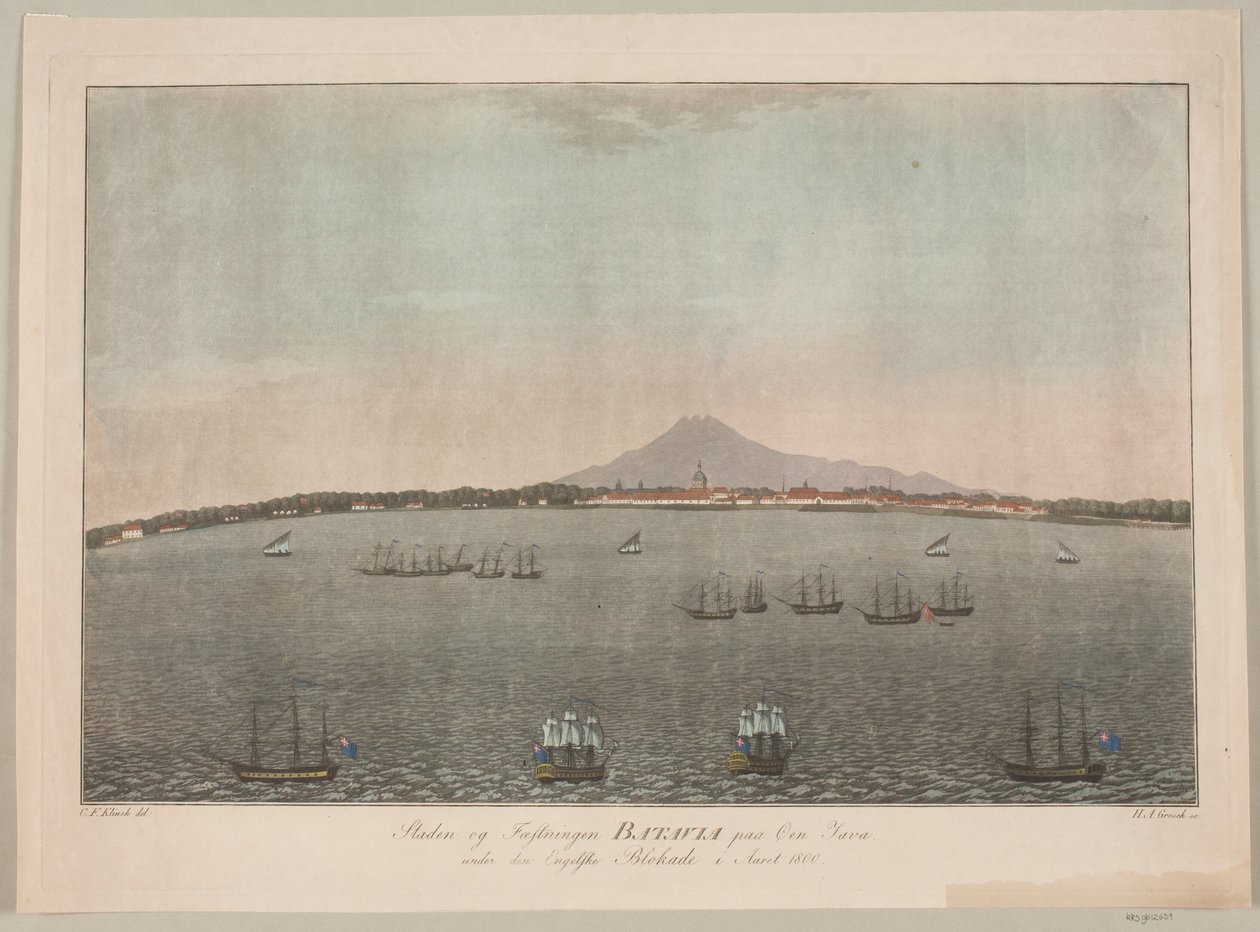 Staden og Fæstningen Batavia paa Øen Java under den Engelske Blokade i Aaret 1800 da Heinrich Grosch