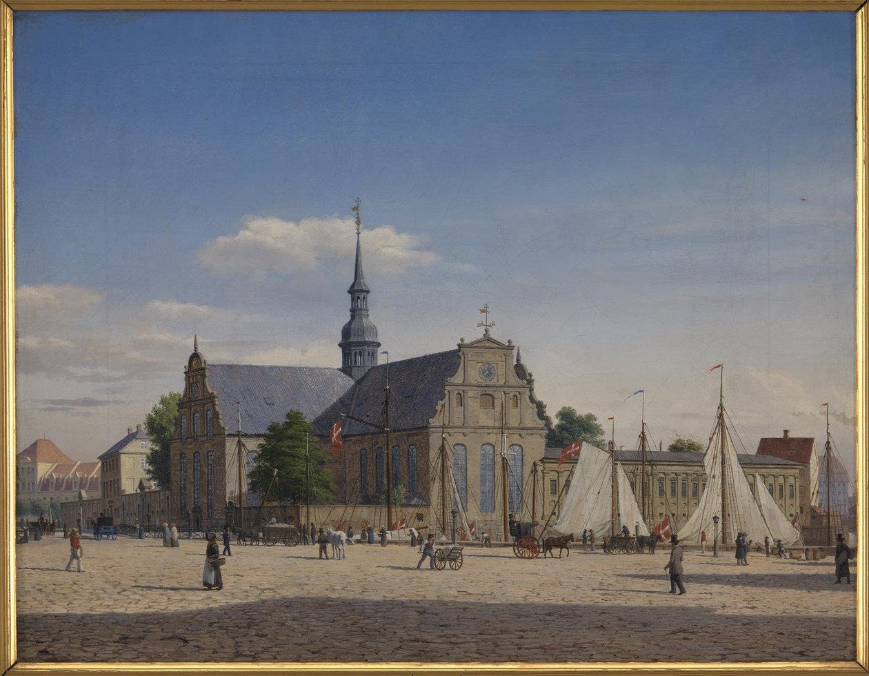 Veduta della chiesa di Holmen da Heinrich Hansen
