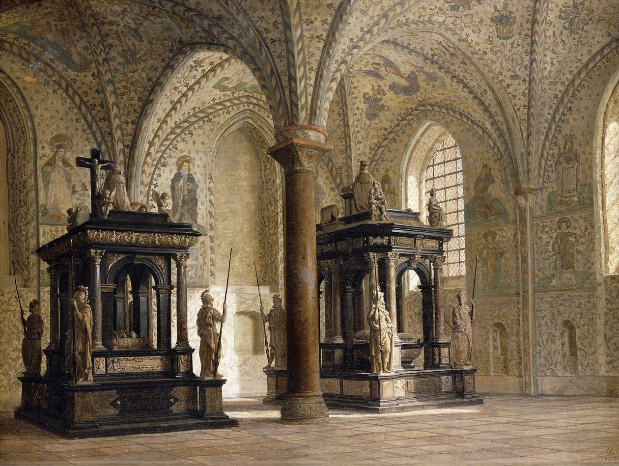 Cattedrale di Roskilde, Danimarca, 1874 da Heinrich Hansen