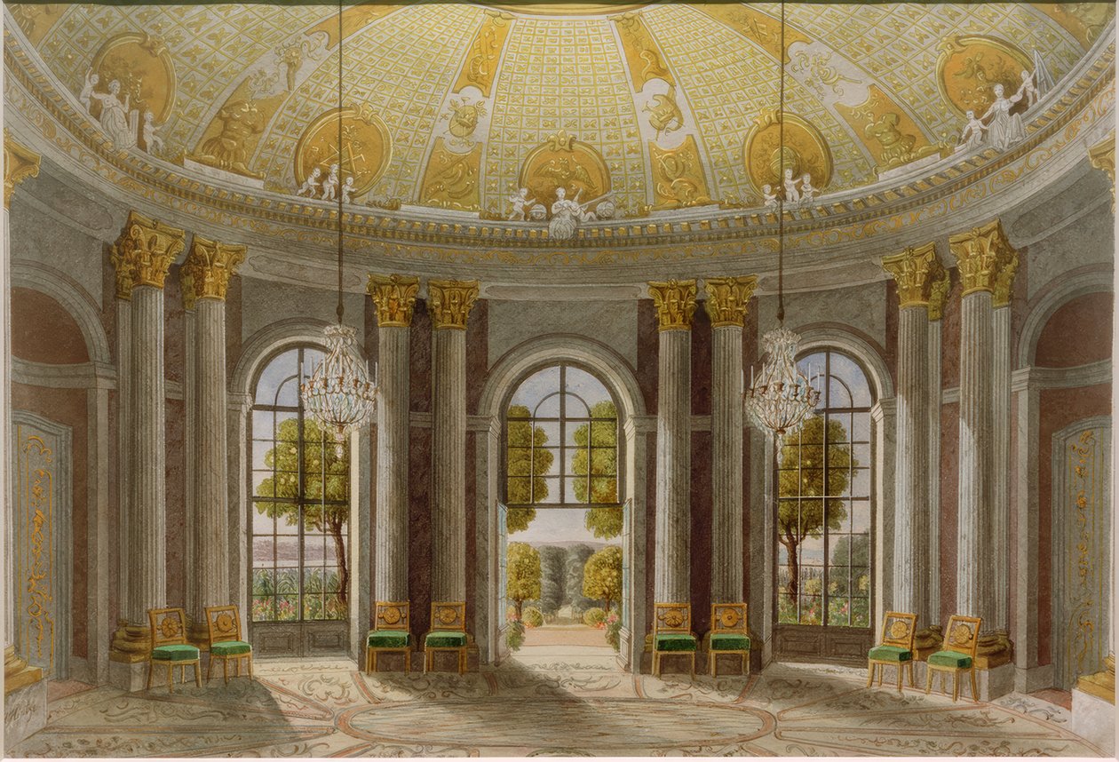Sala di marmo del castello di Sanssouci da Heinrich Hintze