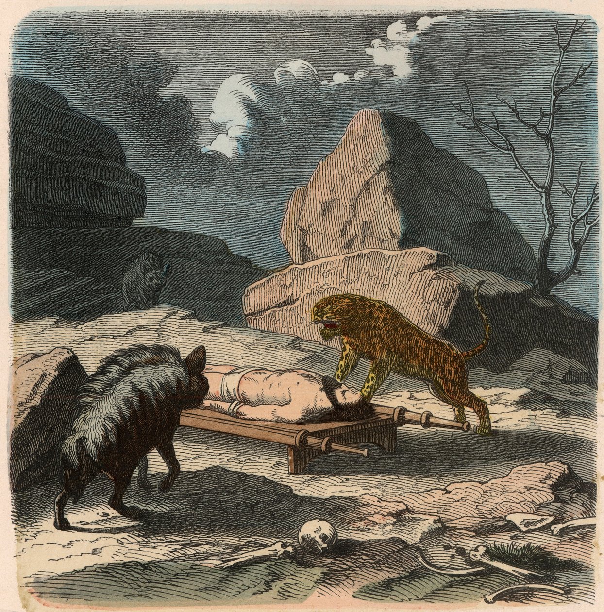 Antico Oriente, Persiani: esposizione di un cadavere da Heinrich Leutemann