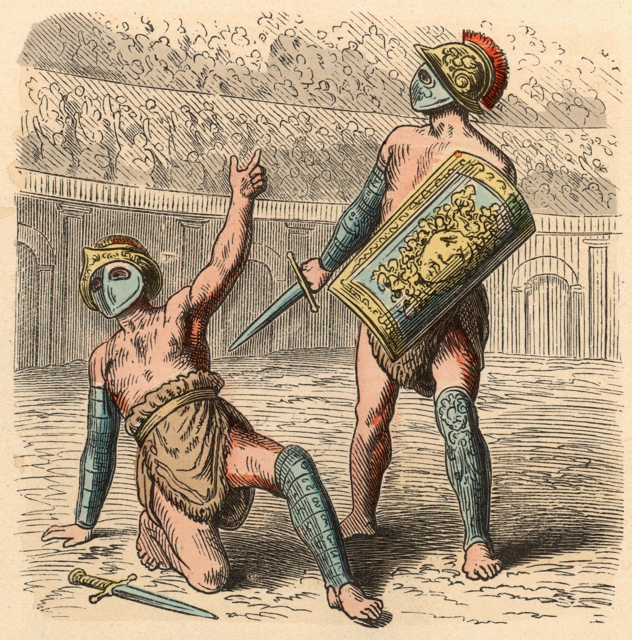 Antica Roma: Combattimenti di gladiatori nell