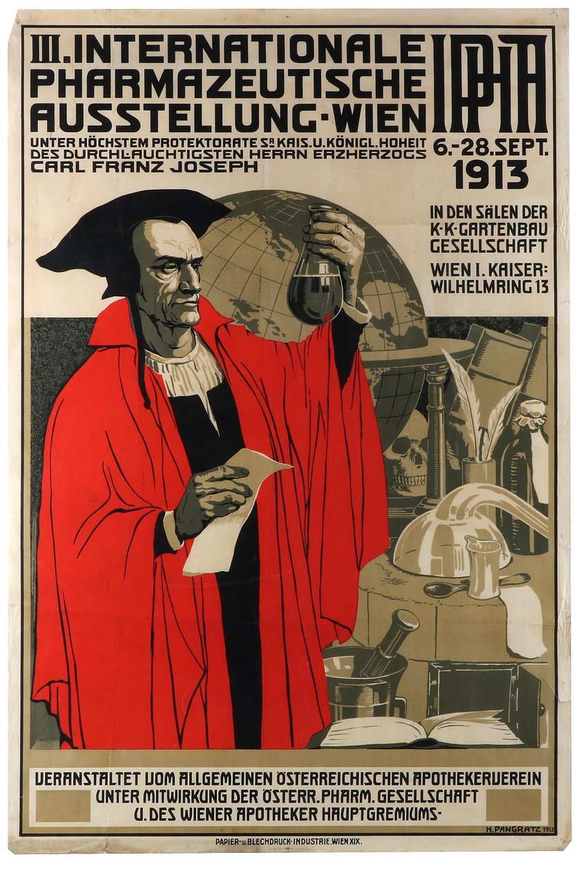 III Esposizione Internazionale Farmaceutica Vienna da Heinrich Maria Pangratz