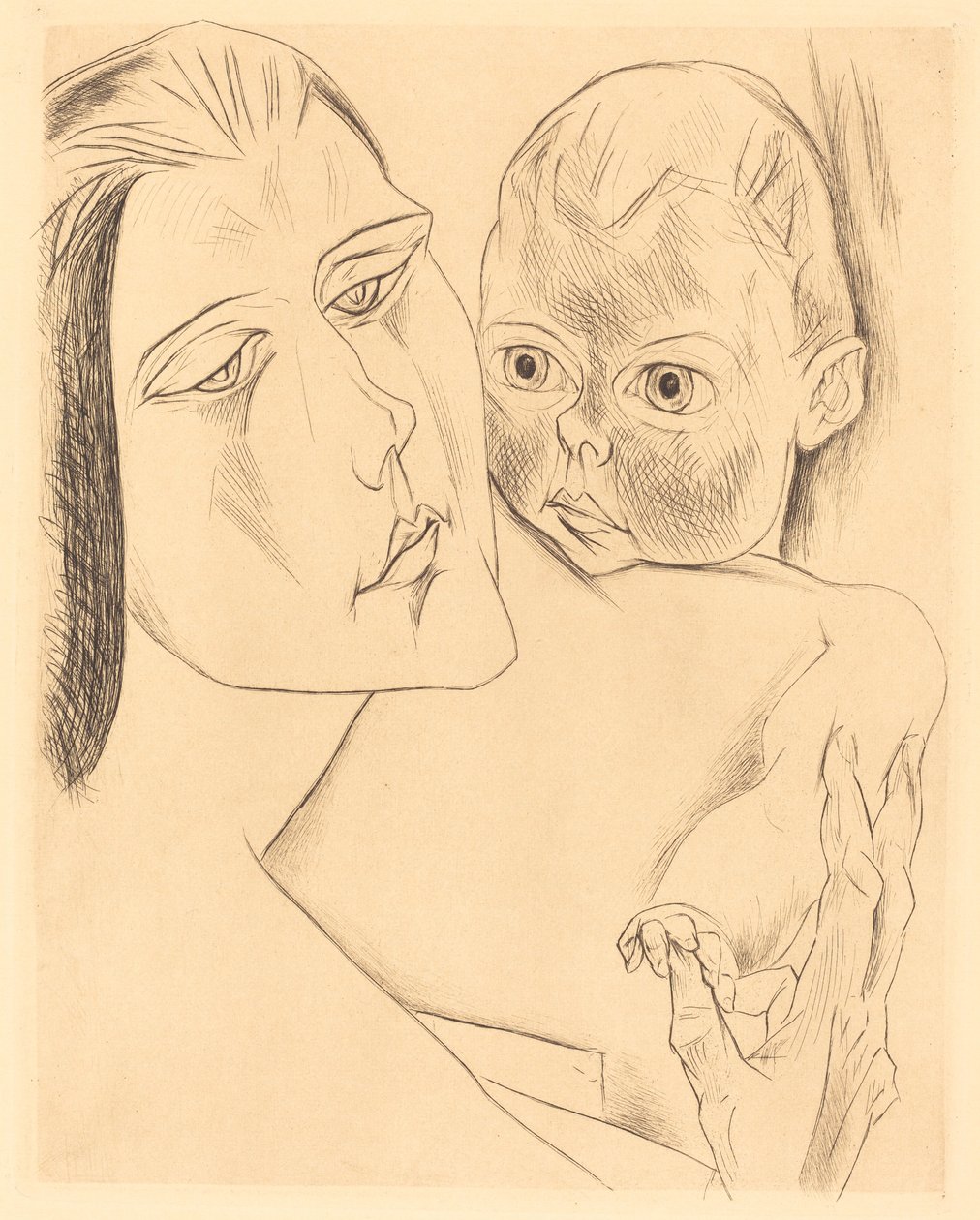 Madre e figlio da Heinrich Nauen