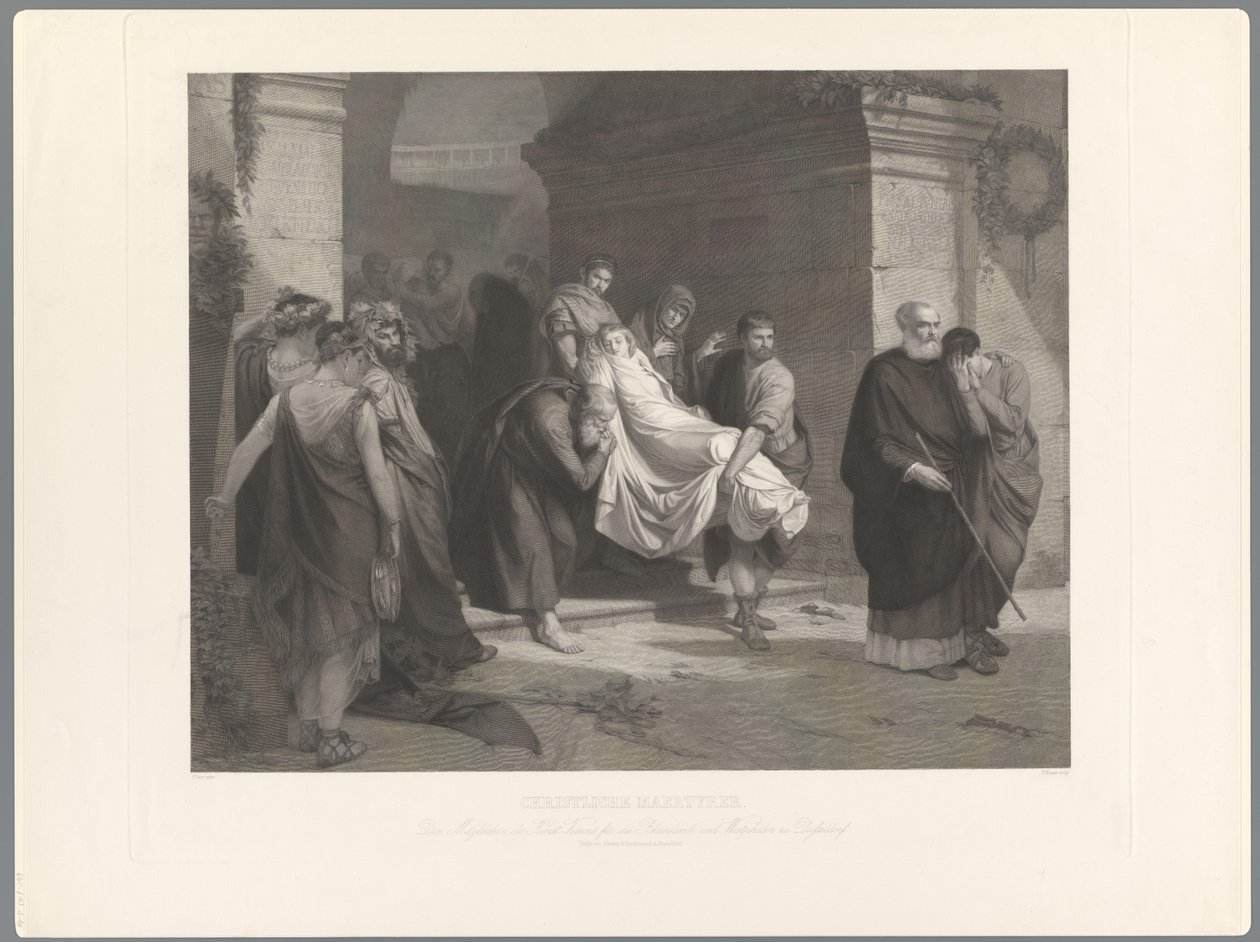 Martiri cristiani vengono portati via da Heinrich Nuesser