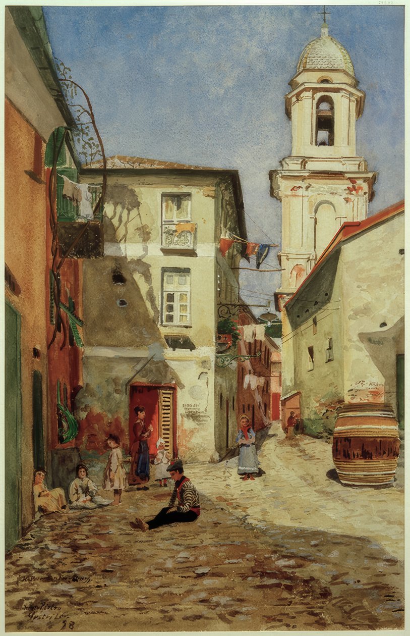 Strada a Sestri Levante da Heinrich Petersen Flensburg