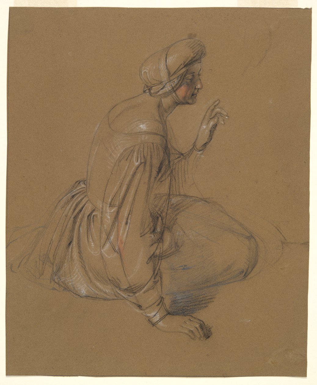 Studio di una donna seduta: Santa Elisabetta da Heinrich Schwemminger