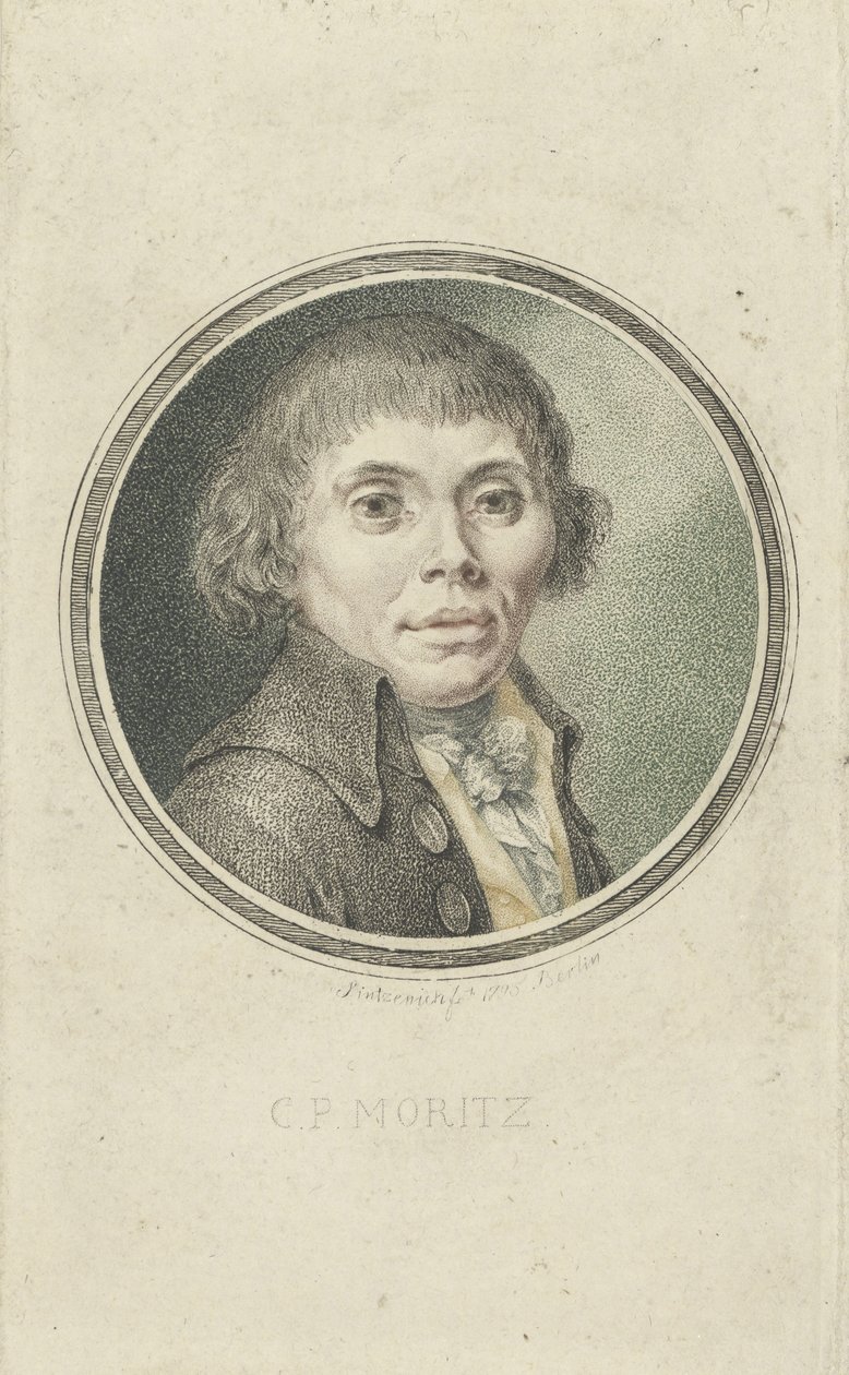 Ritratto di Karl Philipp Moritz 1756-1793, 1795 da Heinrich Sintzenich