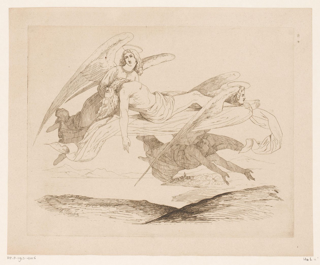 Santo portato dagli angeli da Heinrich Vianden