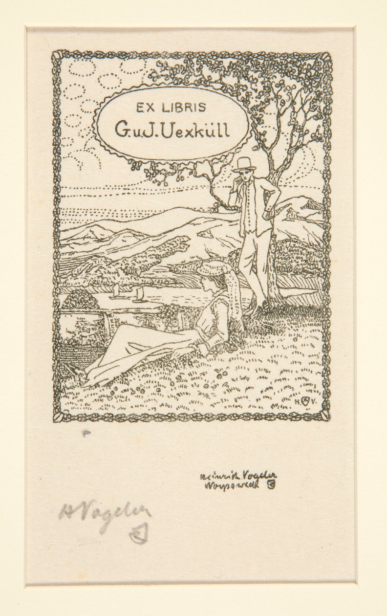 Ex Libris da Heinrich Vogeler