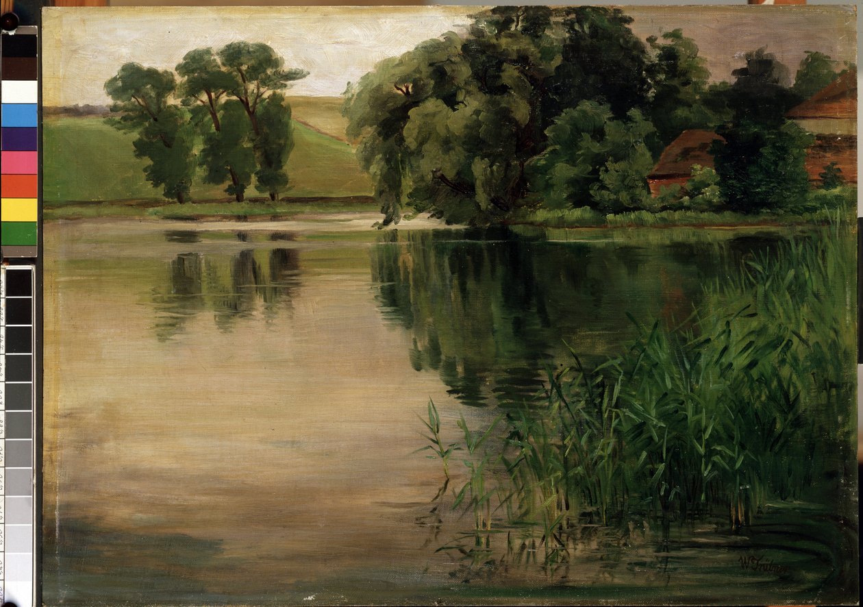 Allo stagno da Heinrich Wilhelm Trübner