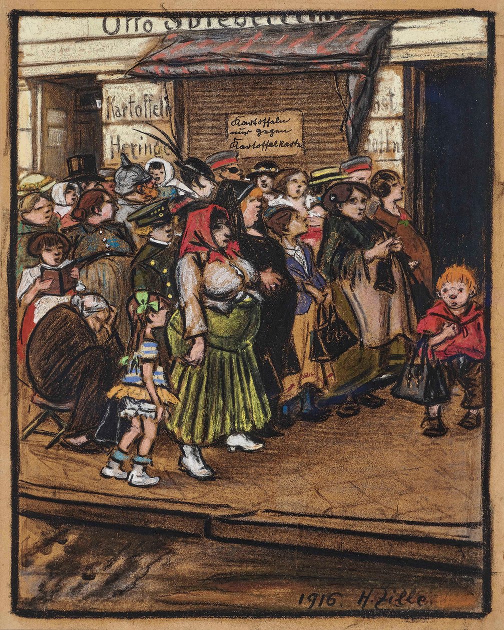 Fila per le patate da Heinrich Zille