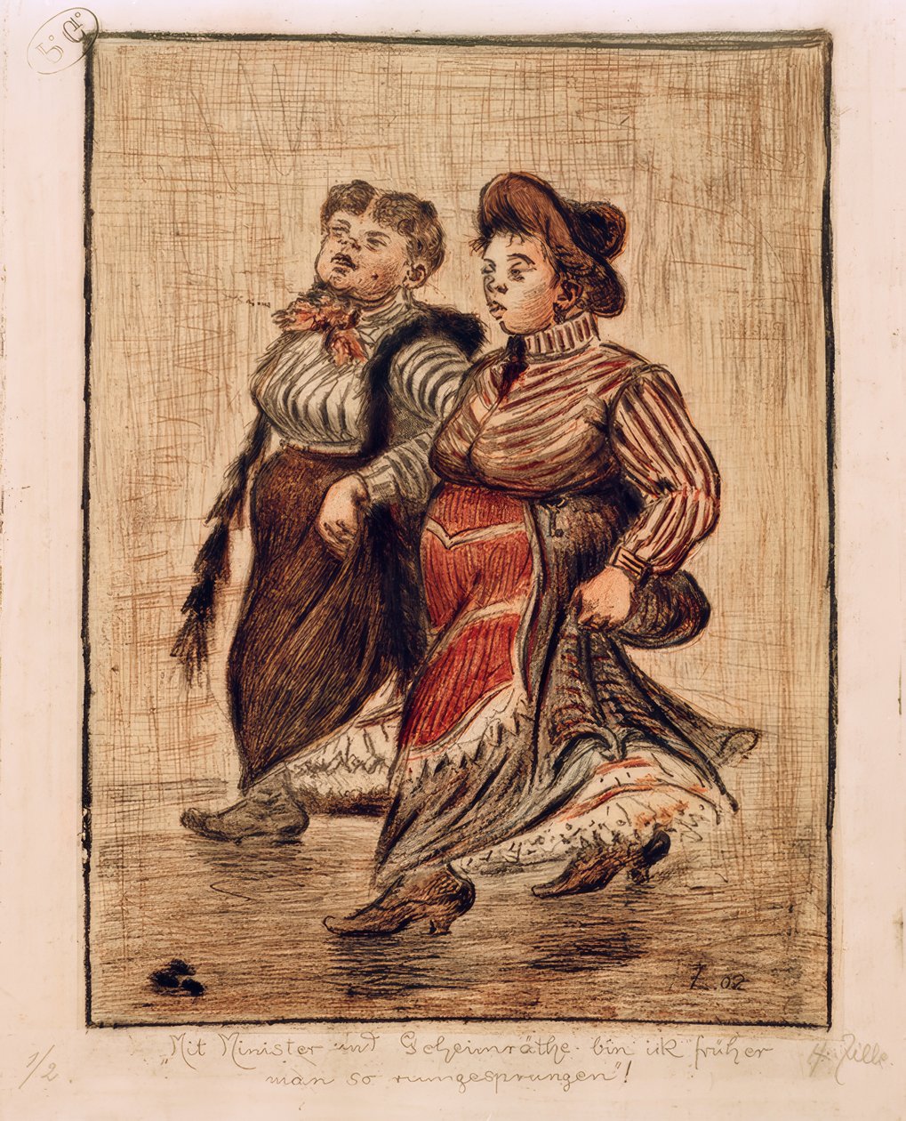 Due ragazze di strada da Heinrich Zille