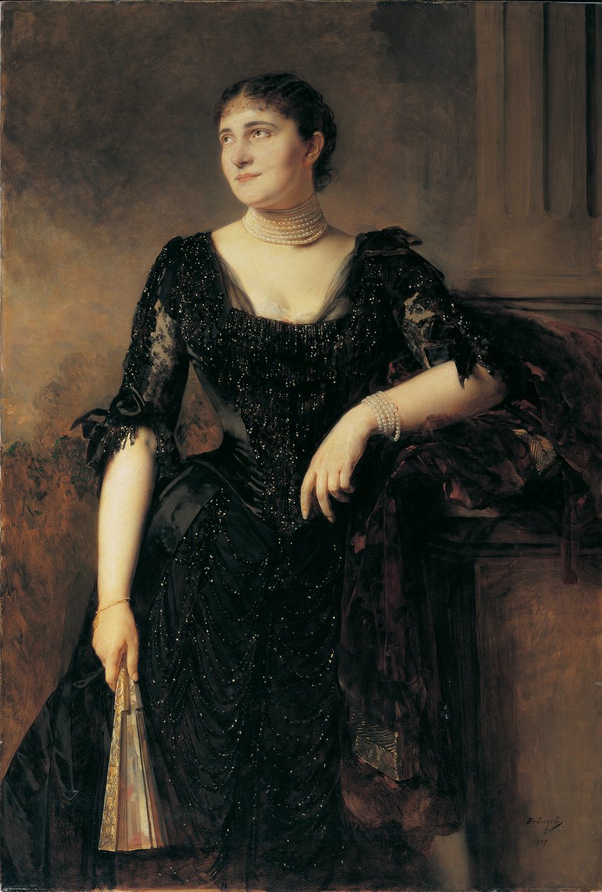 Ritratto di donna da Heinrich von Angeli