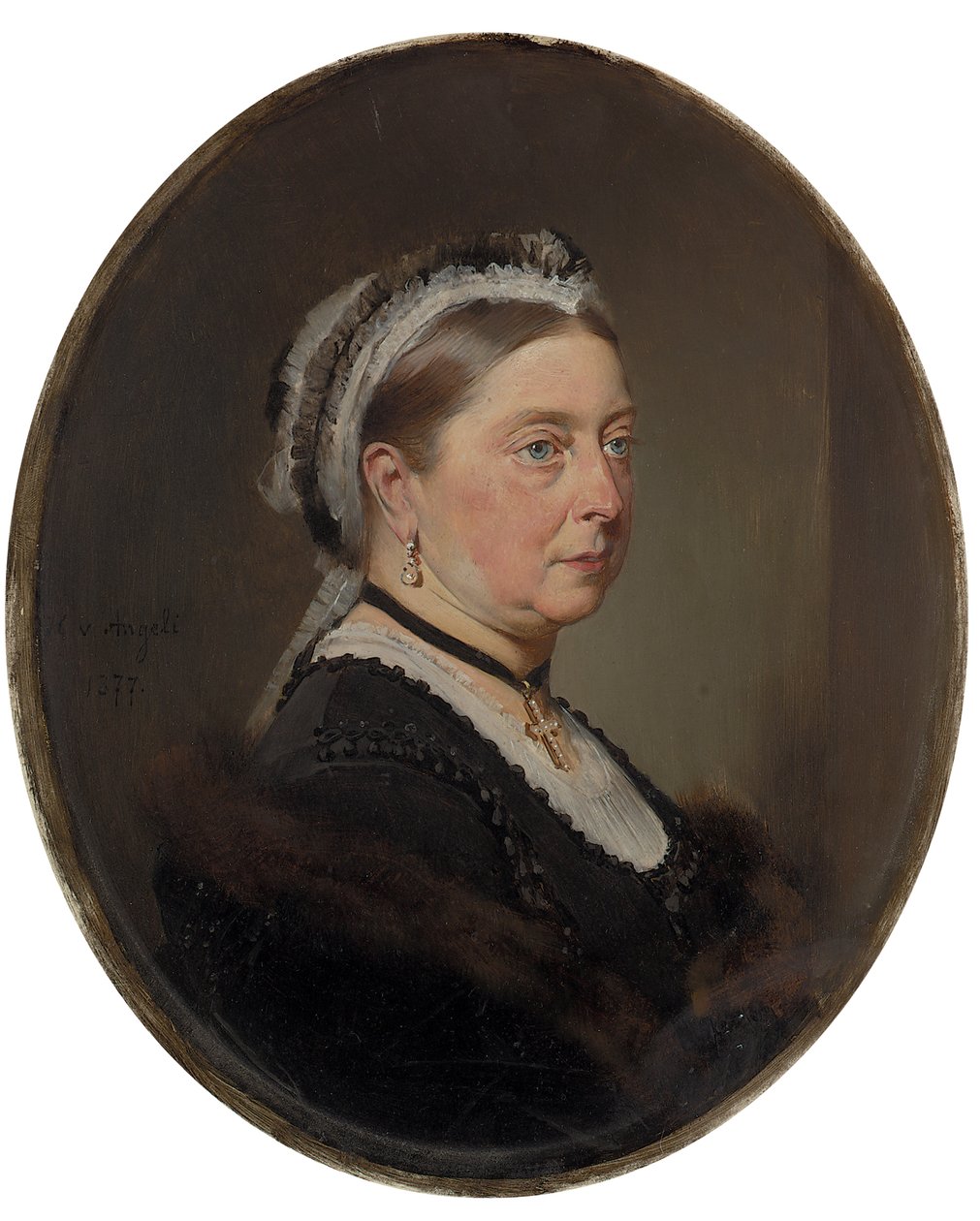 Regina Vittoria, 1877 da Heinrich von Angeli