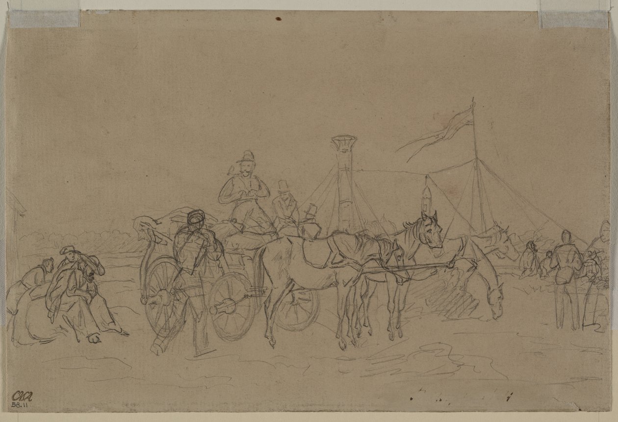 Passeggeri per il battello del Reno da Heinrich von Mayr